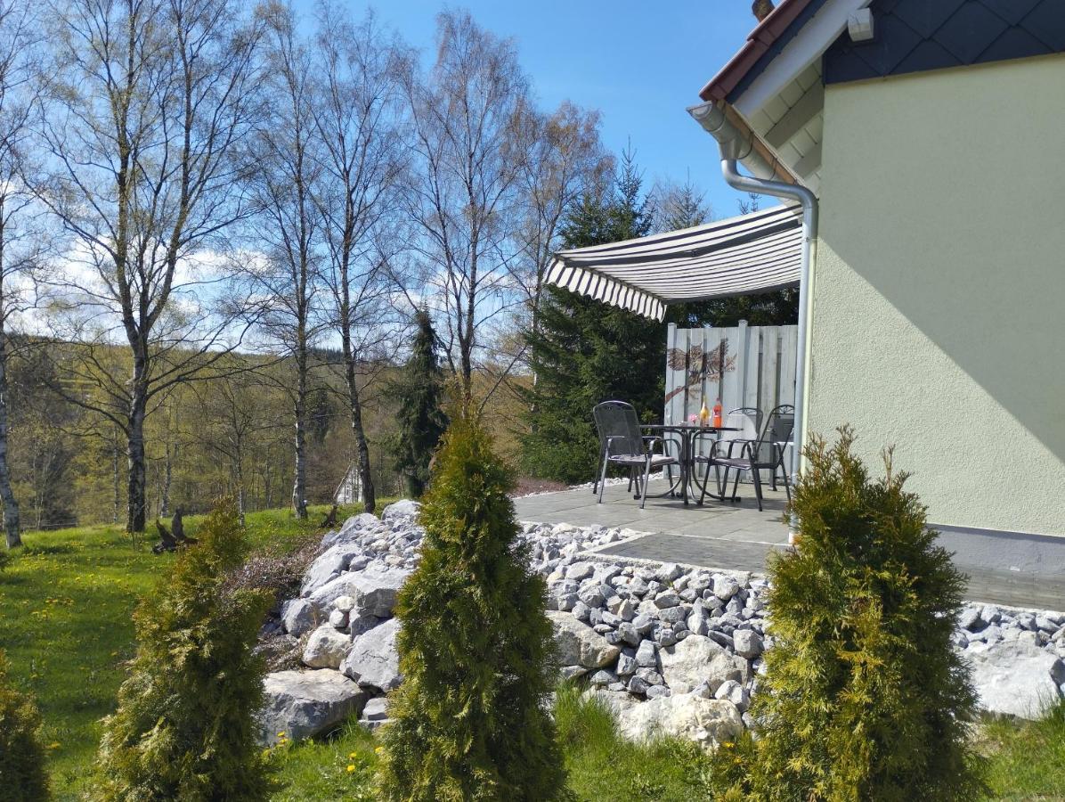 Behagliches Ferienhaus Zaunkoenig -Mit Kamin Und Sauna Tanne Exterior foto